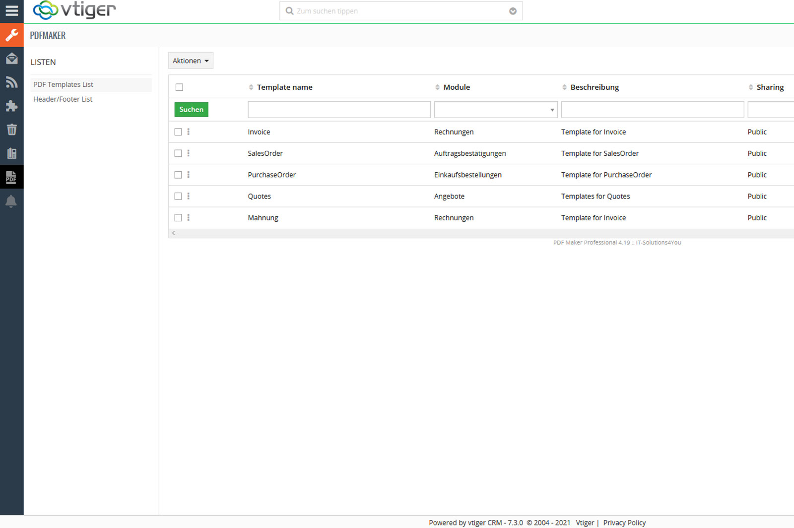 vtiger-pdf-maker-oberflaeche-1